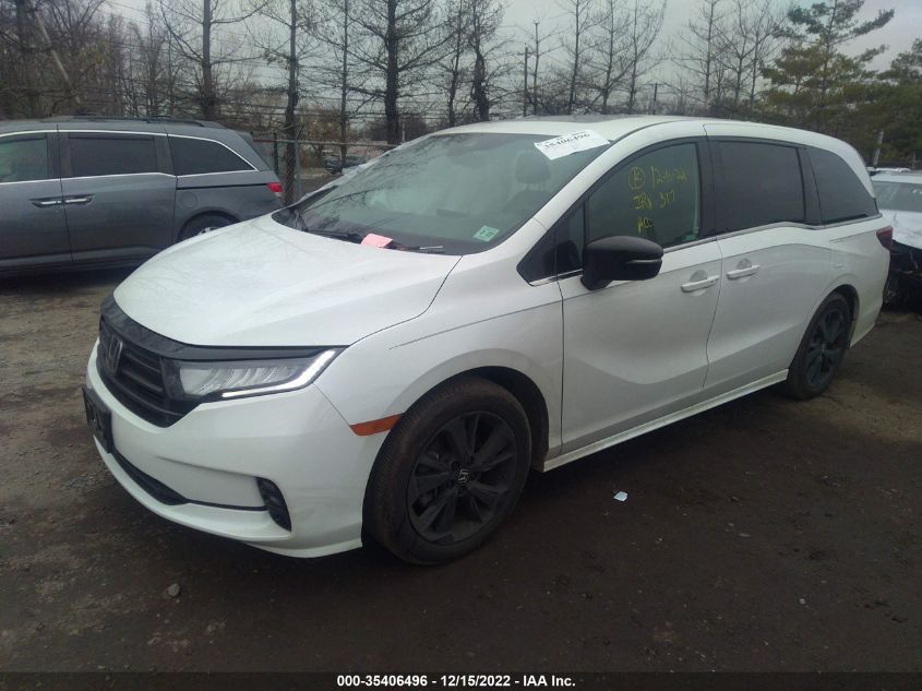 2023 HONDA ODYSSEY SPORT VIN: 5FNRL6H78PB001802