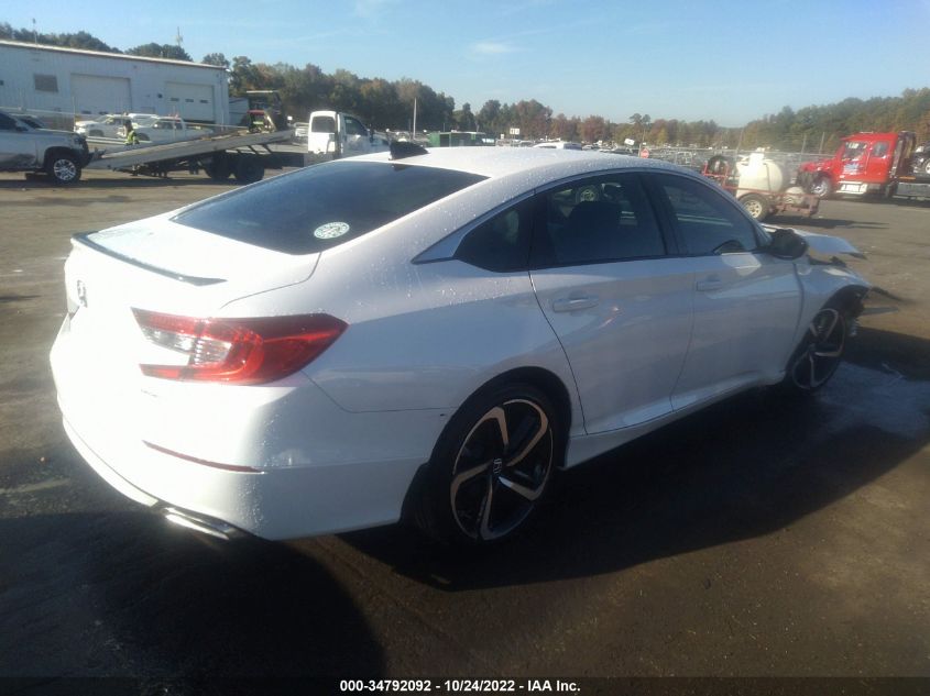 2021 HONDA ACCORD SEDAN SPORT VIN: 1HGCV1F30MA115124