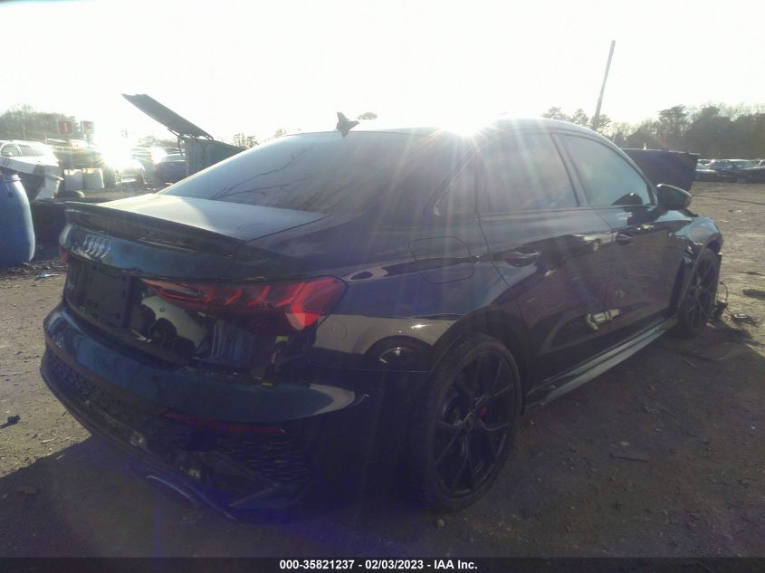 2022 AUDI RS 3 VIN: WUAG4DGY3NA907190