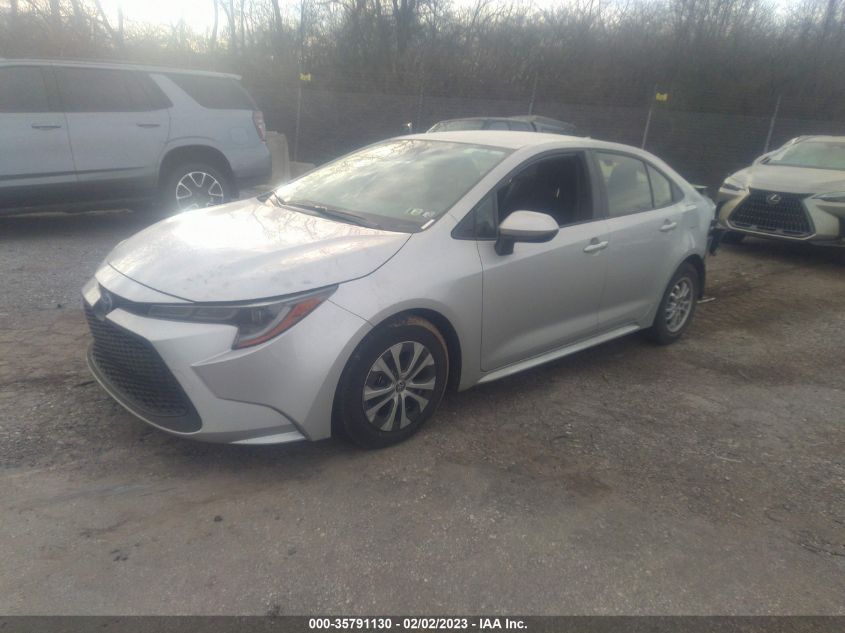2022 TOYOTA COROLLA HYBRID LE VIN: JTDEAMDE5N3008472