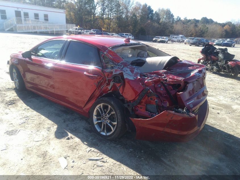 2020 FORD FUSION SEL VIN: 3FA6P0CD3LR104321