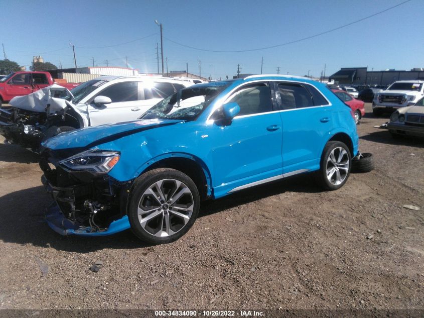 2020 AUDI Q3 S LINE PRESTIGE VIN: WA1FECF31L1020247