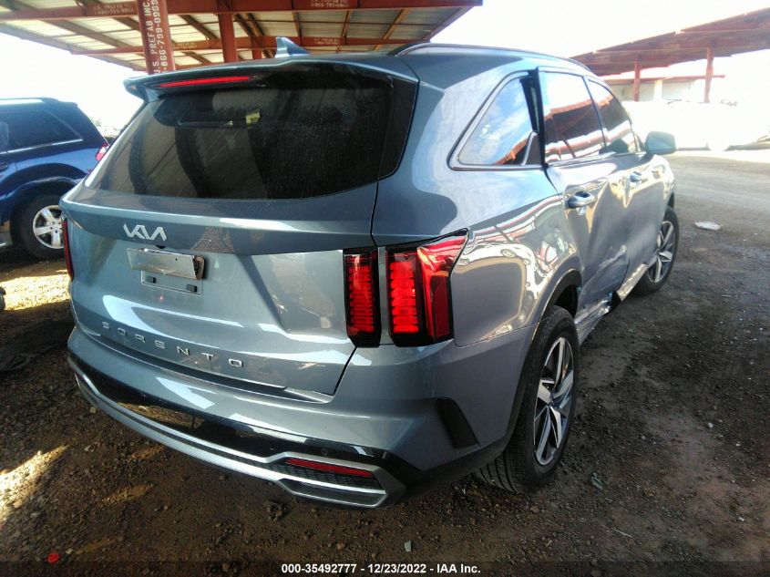 2022 KIA SORENTO EX VIN: 5XYRH4LF7NG076341