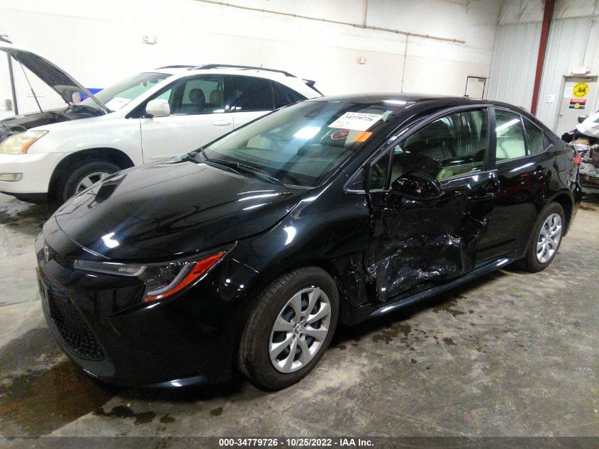 2022 TOYOTA COROLLA LE VIN: JTDEPMAE1NJ210501