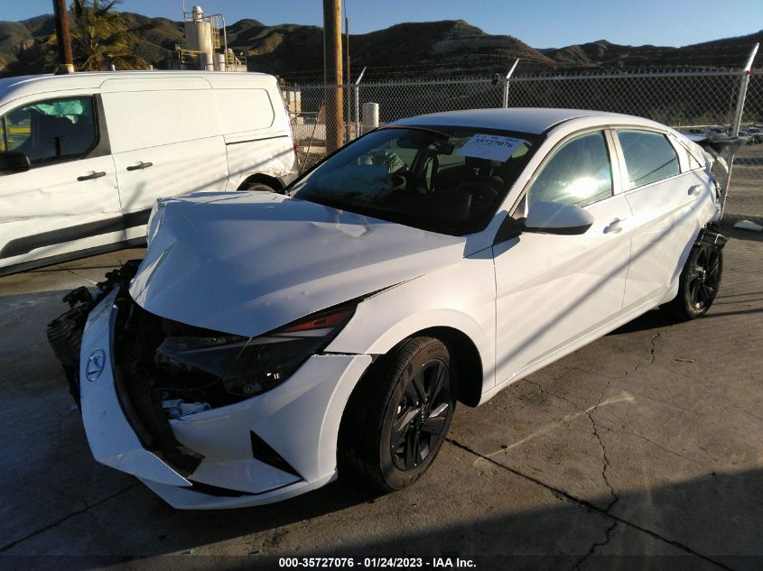 2021 HYUNDAI ELANTRA HYBRID BLUE VIN: KMHLM4AJXMU010528