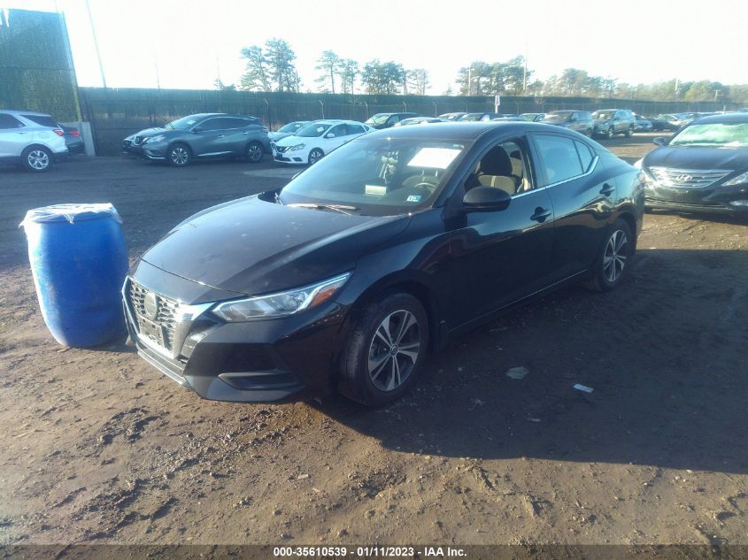 2022 NISSAN SENTRA SV VIN: 3N1AB8CV1NY212250