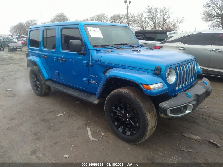 2022 JEEP WRANGLER 4XE UNLIMITED SAHARA VIN: 1C4JJXP6XNW198434