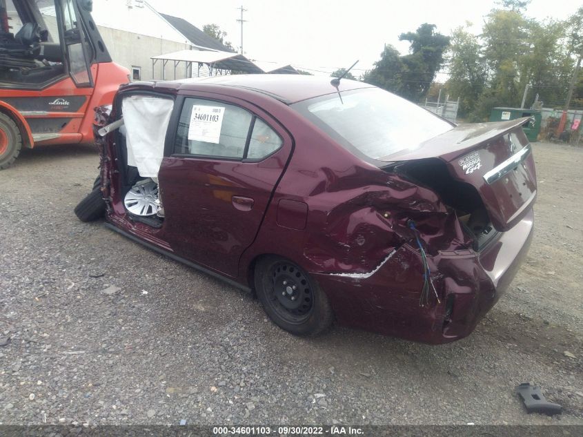 2021 MITSUBISHI MIRAGE G4 ES/LE/CARBONITE EDITION VIN: ML32FUFJ4MHF00741