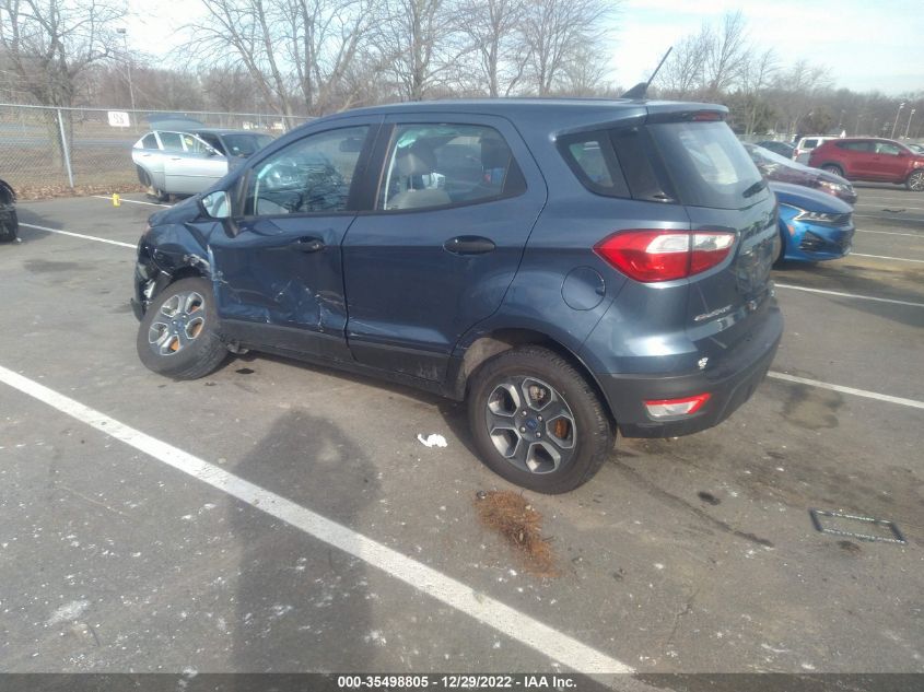2021 FORD ECOSPORT S VIN: MAJ6S3FL9MC455558