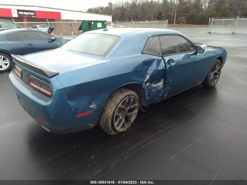2022 DODGE CHALLENGER SXT VIN: 2C3CDZAG2NH185547