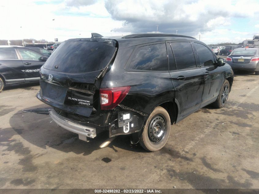 2021 HONDA PILOT BLACK EDITION VIN: 5FNYF6H71MB005608