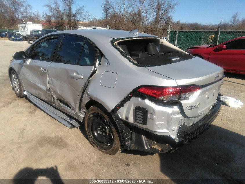 2022 TOYOTA COROLLA LE VIN: 5YFEPMAE8NP376171