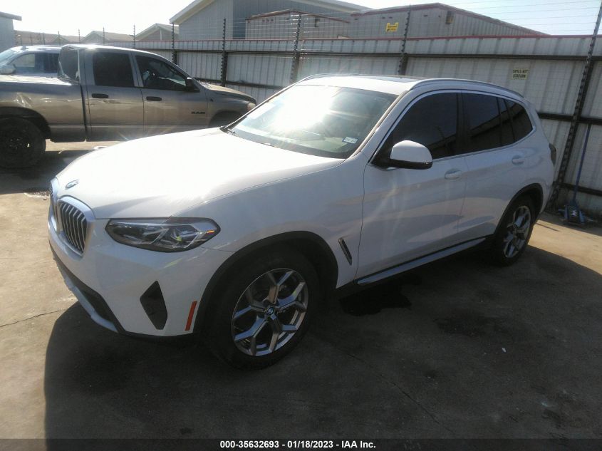 2022 BMW X3 SDRIVE30I VIN: WBX47DP05NN158485