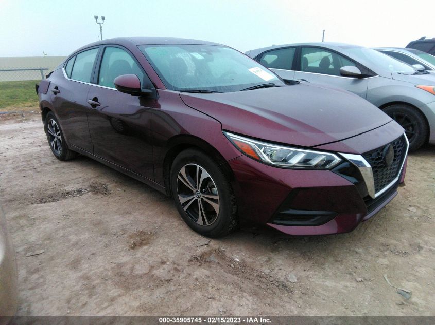 2022 NISSAN SENTRA SV VIN: 3N1AB8CV8NY253202