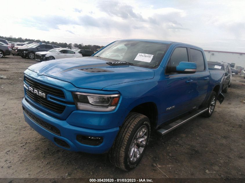 2021 RAM 1500 LARAMIE VIN: 1C6SRFJT1MN718084