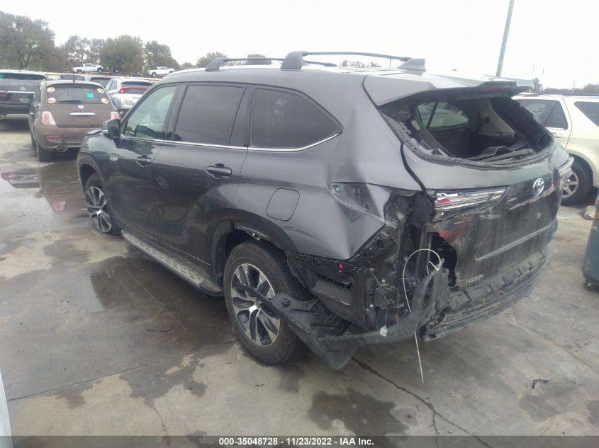 2021 TOYOTA HIGHLANDER HYBRID XLE VIN: 5TDGARAH7MS012203