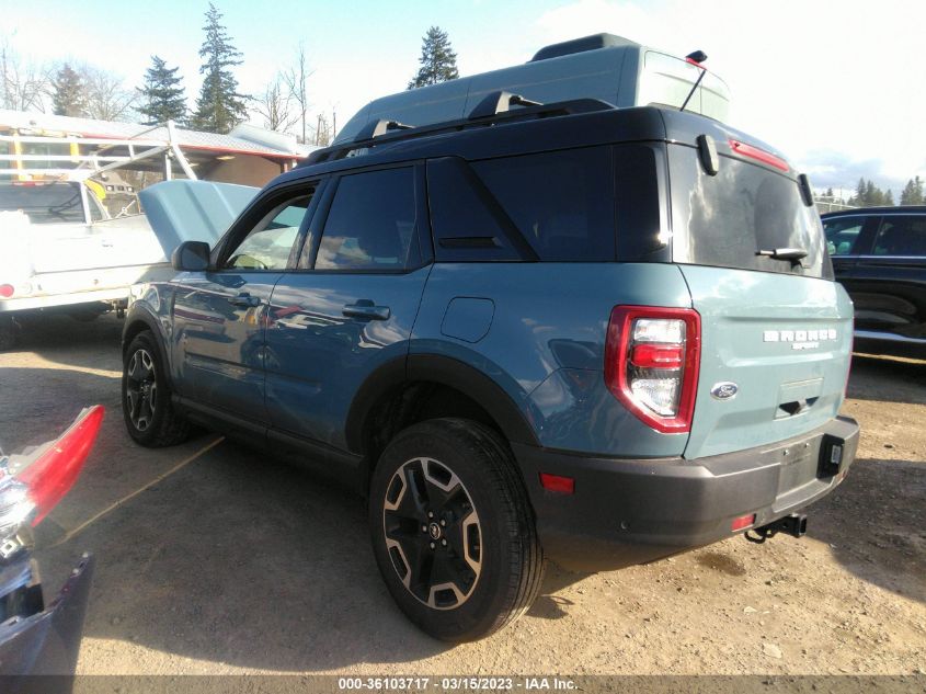 2022 FORD BRONCO SPORT OUTER BANKS VIN: 3FMCR9C68NRD35226