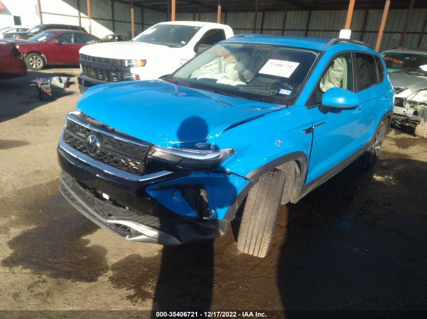 2022 VOLKSWAGEN TAOS SE VIN: 3VVRX7B29NM086831