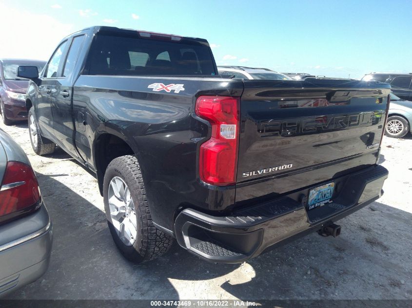 2021 CHEVROLET SILVERADO 1500 CUSTOM VIN: 1GCRYBEKXMZ307375