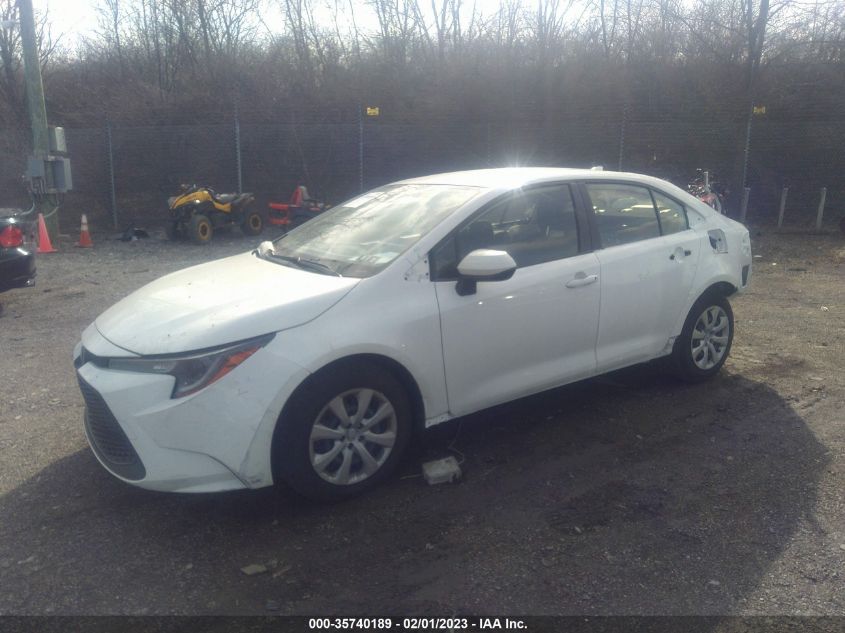 2022 TOYOTA COROLLA LE VIN: JTDEPMAE7N3021016