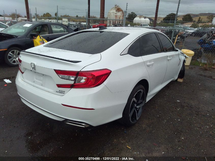 2022 HONDA ACCORD SEDAN SPORT VIN: 1HGCV2F32NA016215