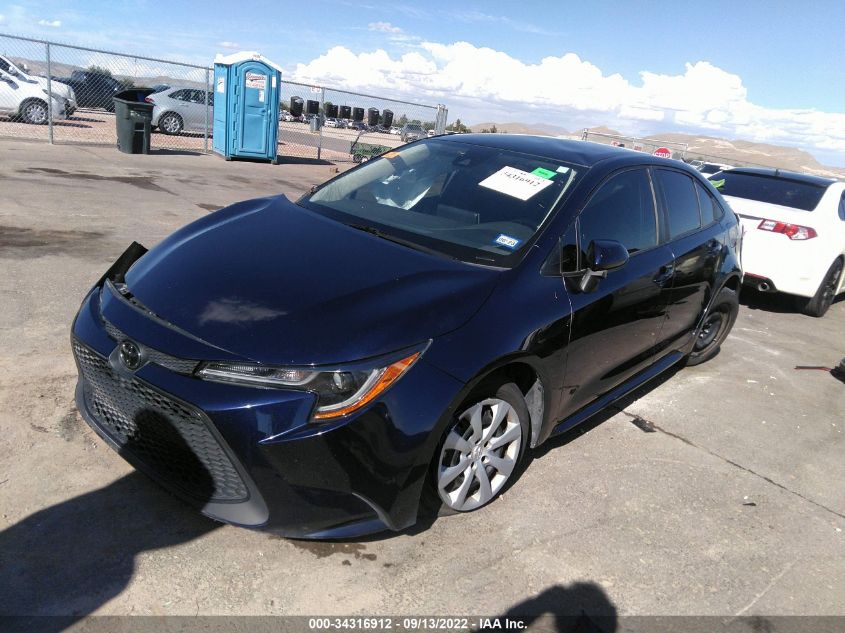 2020 TOYOTA COROLLA LE VIN: 5YFEPRAE8LP105069
