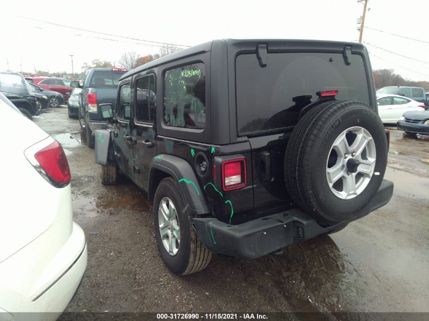 2020 JEEP WRANGLER UNLIMITED SPORT S VIN: 1C4HJXDN7LW345915