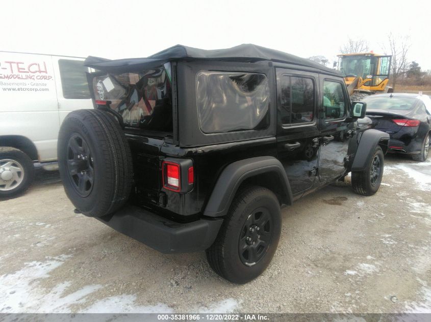 2023 JEEP WRANGLER SPORT VIN: 1C4HJXDN4PW531546