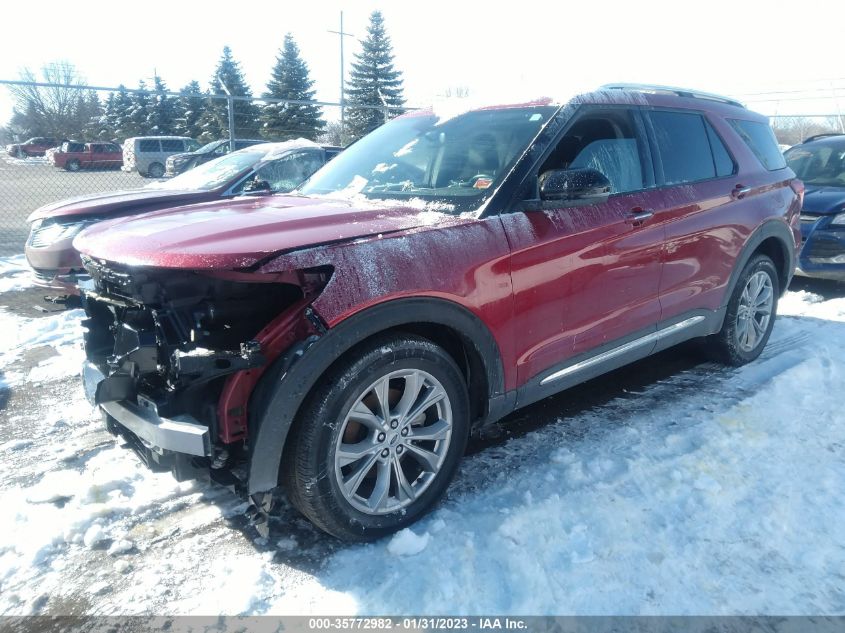 2021 FORD EXPLORER LIMITED VIN: 1FMSK8FH1MGB49489
