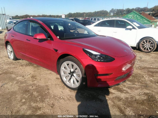 2022 TESLA MODEL 3 VIN: 5YJ3E1EA5NF187279