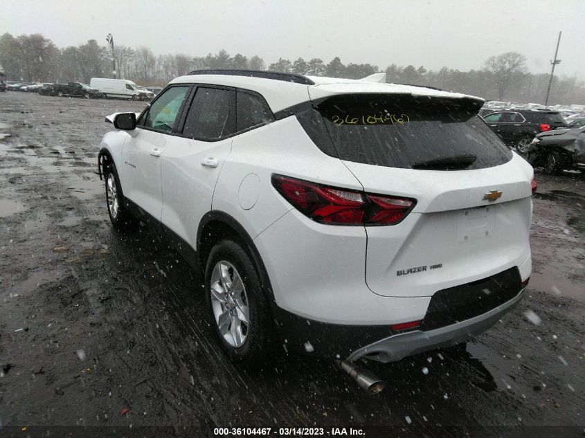 2022 CHEVROLET BLAZER LT VIN: 3GNKBHR49NS230490
