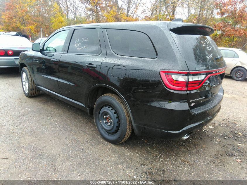 2022 DODGE DURANGO GT PLUS VIN: 1C4RDJDG2NC106562