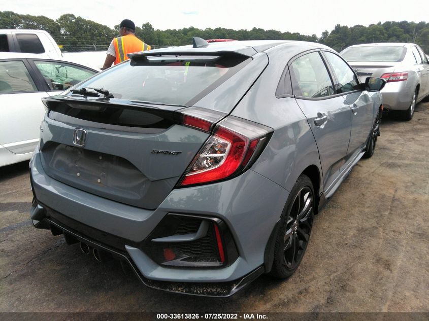 2021 HONDA CIVIC HATCHBACK SPORT VIN: SHHFK7H45MU209597