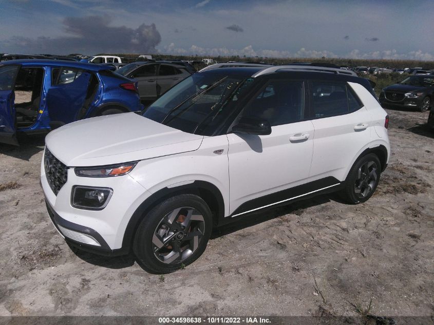 2022 HYUNDAI VENUE LIMITED VIN: KMHRC8A39NU135463