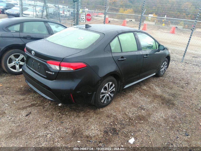 2022 TOYOTA COROLLA HYBRID LE VIN: JTDEAMDE0NJ047174