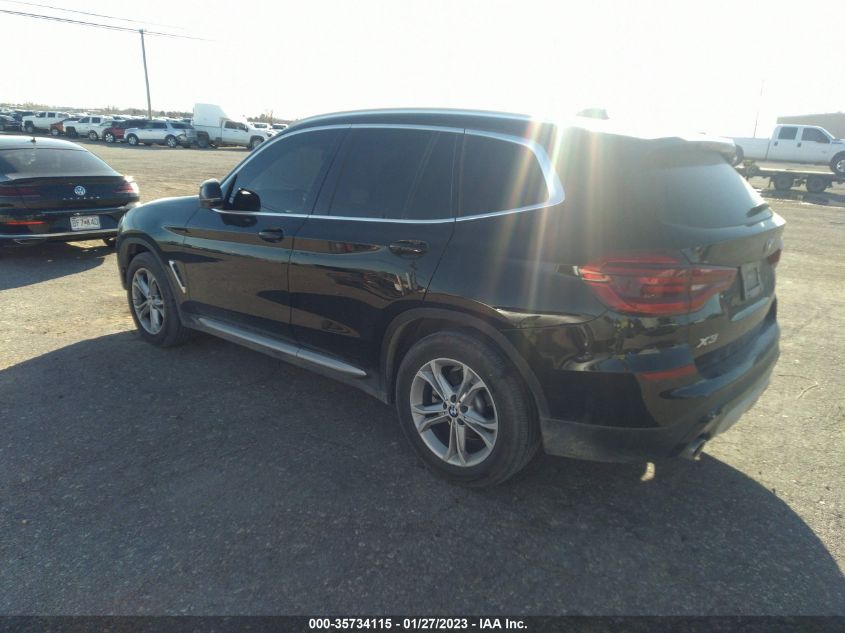 2021 BMW X3 SDRIVE30I VIN: 5UXTY3C03M9F18500