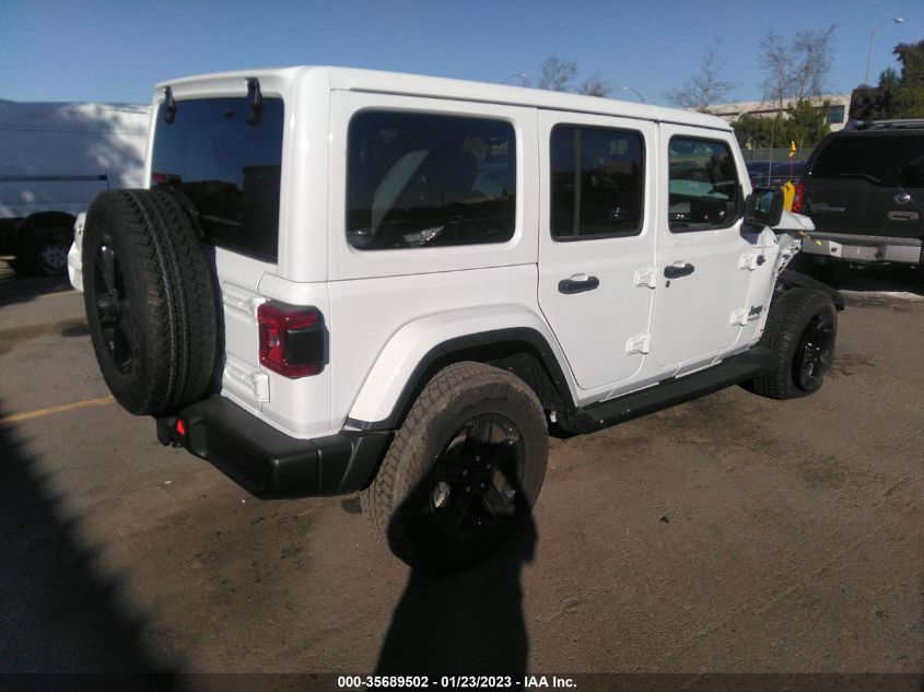 2021 JEEP WRANGLER UNLIMITED SAHARA ALTITUDE VIN: 1C4HJXEM1MW840909