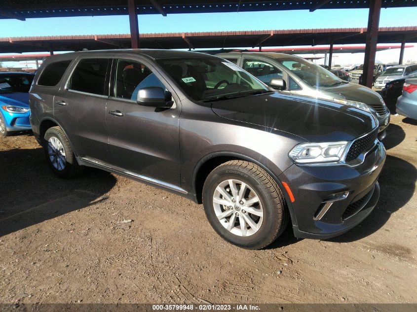 2021 DODGE DURANGO SXT VIN: 1C4RDHAG8MC640967