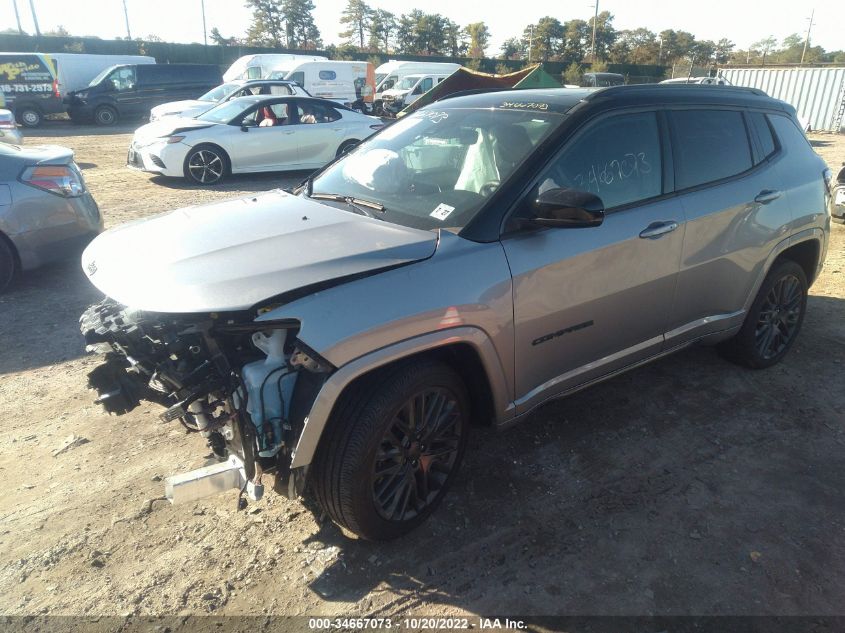 2022 JEEP COMPASS HIGH ALTITUDE VIN: 3C4NJDCB7NT180627