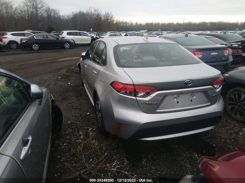 2022 TOYOTA COROLLA HYBRID LE VIN: JTDEAMDE9NJ042815