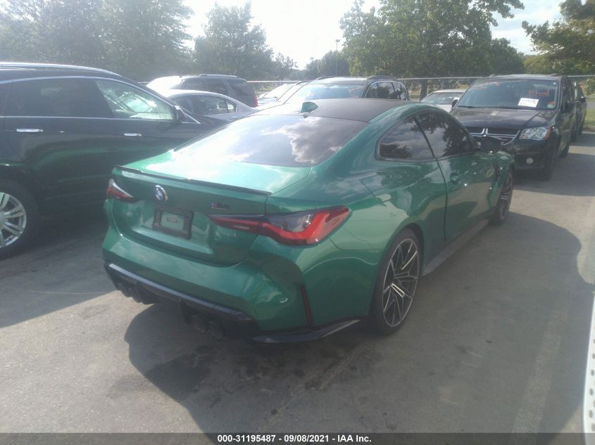2021 BMW M4 COMPETITION VIN: WBS33AZ08MCG65841
