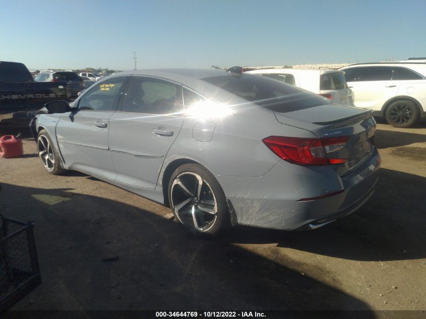2022 HONDA ACCORD HYBRID SPORT VIN: 1HGCV3F2XNA032806