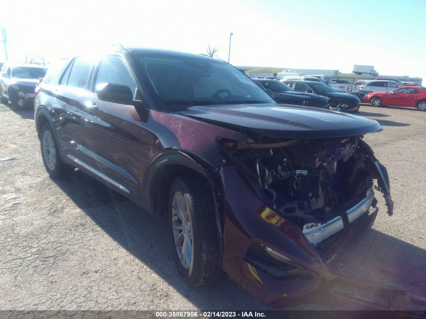 2022 FORD EXPLORER XLT VIN: 1FMSK7DH2NGA36228