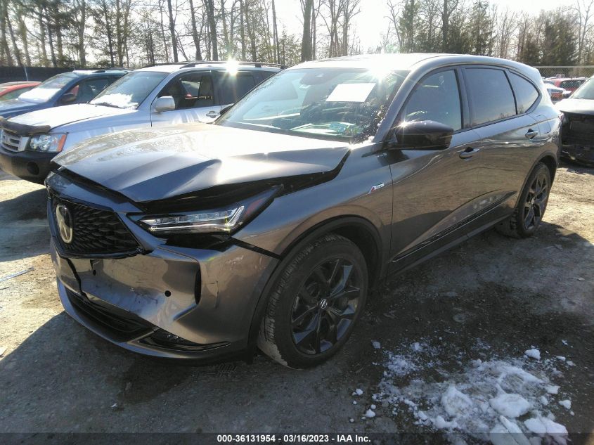 2022 ACURA MDX W/A-SPEC PACKAGE VIN: 5J8YE1H06NL009663