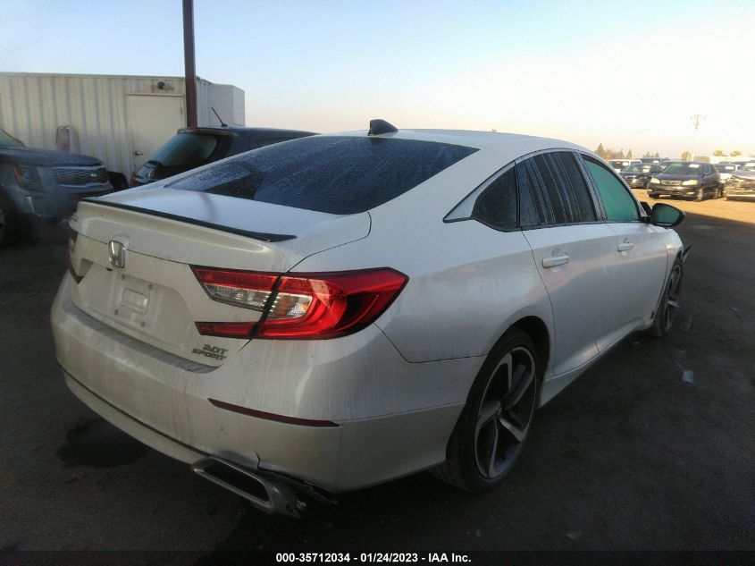2022 HONDA ACCORD SEDAN SPORT VIN: 1HGCV2F39NA018527