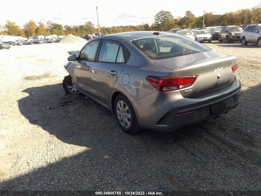2022 KIA RIO S VIN: 3KPA24AD1NE452576