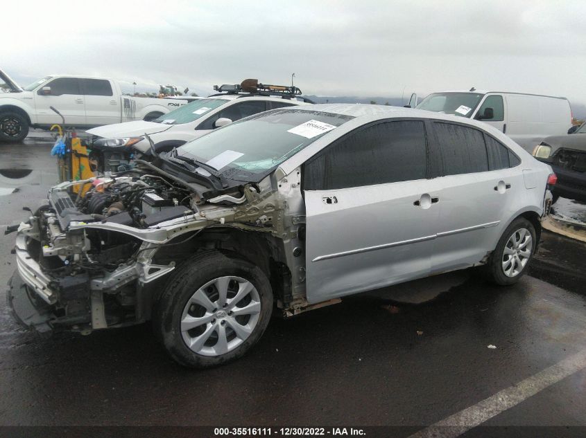 2021 TOYOTA COROLLA LE VIN: 5YFEPMAE0MP151578