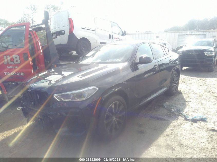 2022 BMW X6 XDRIVE40I VIN: 5UXCY6C08N9N23899