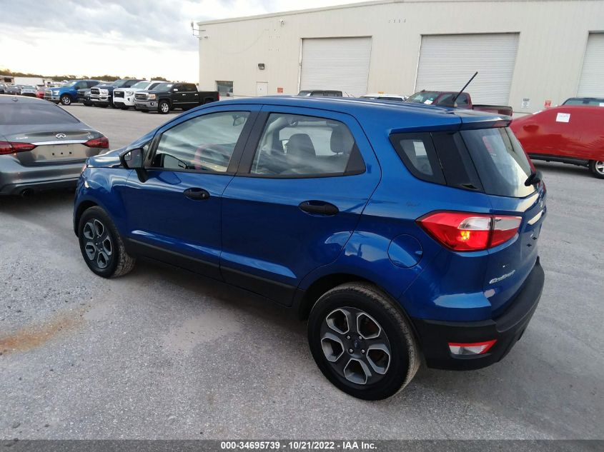 2020 FORD ECOSPORT S VIN: MAJ3S2FE4LC342890