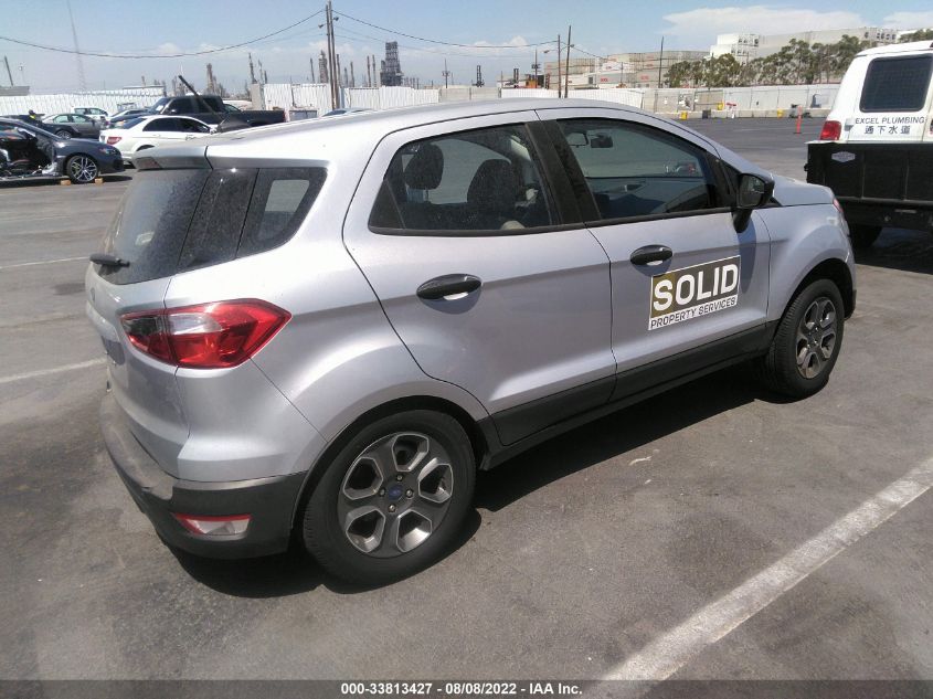 2021 FORD ECOSPORT S VIN: MAJ3S2FE0MC452160